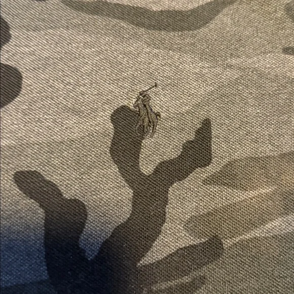 Ralph Lauren Camouflage Polo Shirt - Black and Gray - Picture 2 of 4